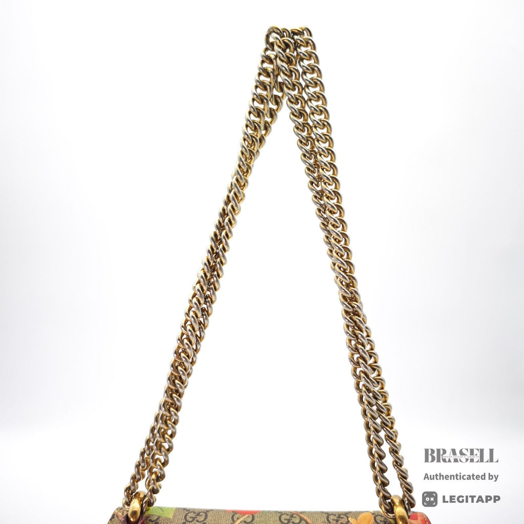 GUCCI Tian Padlock 2Way Hand Bag 499487 Floral GG Supreme【ImportFeeFREE】