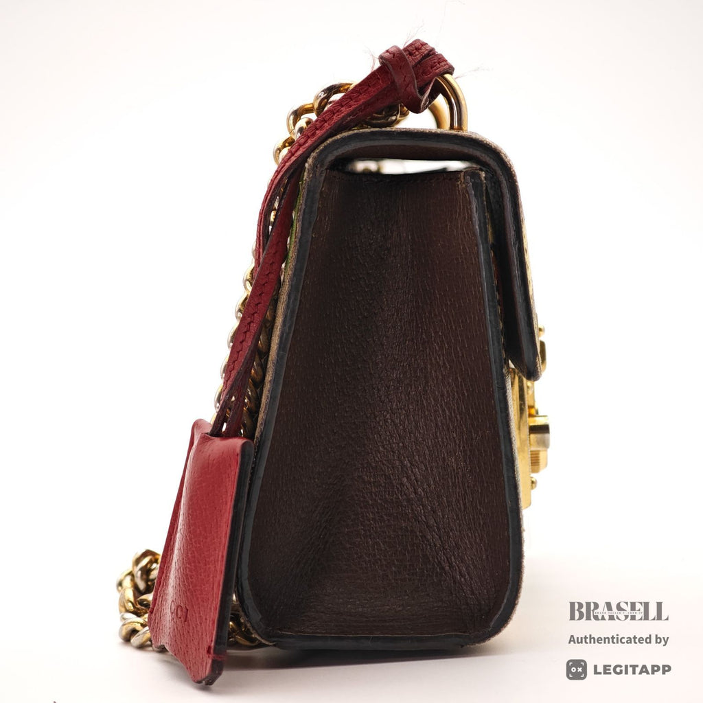 GUCCI Tian Padlock 2Way Hand Bag 499487 Floral GG Supreme【ImportFeeFREE】