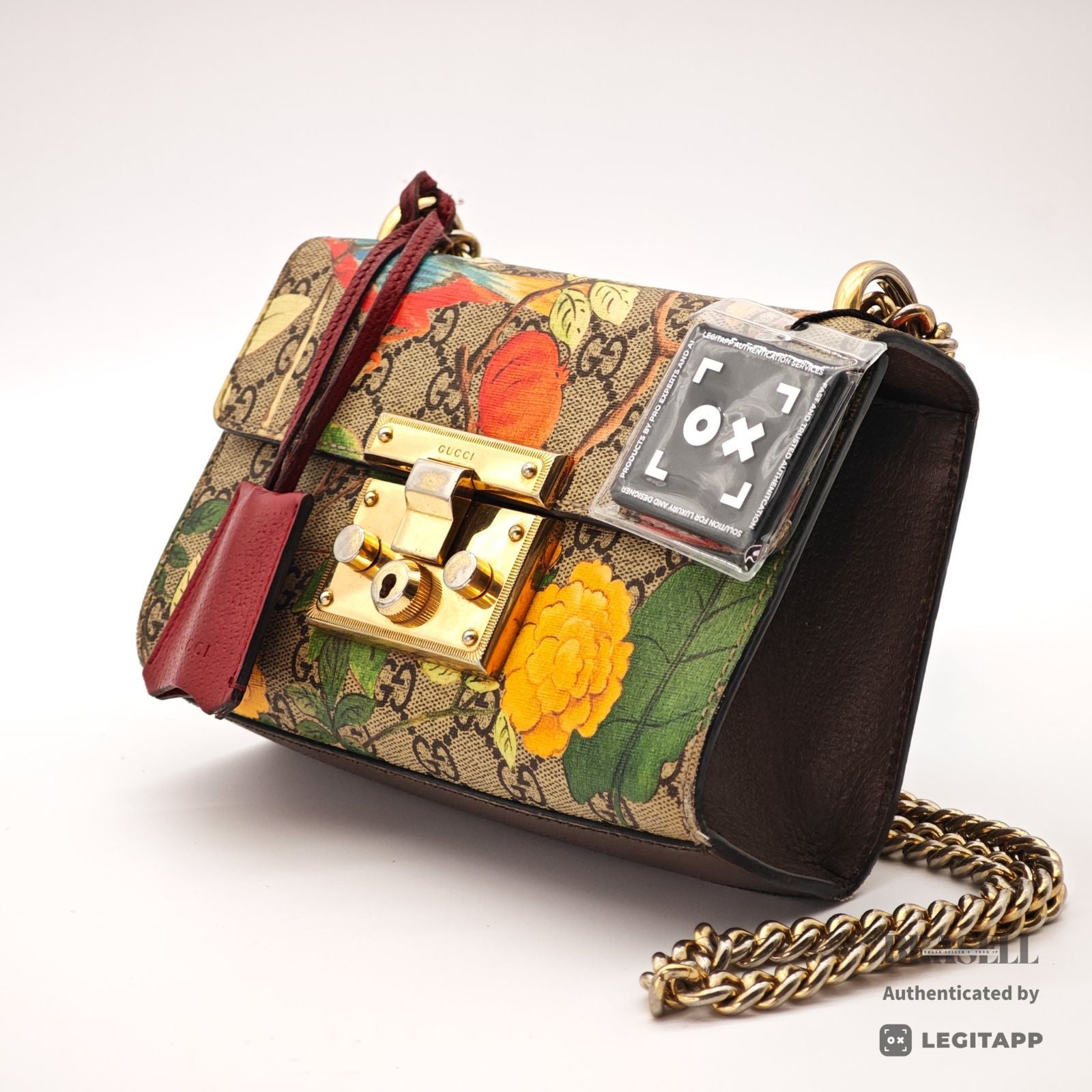 GUCCI Tian Padlock 2Way Hand Bag 499487 Floral GG Supreme【ImportFeeFREE】