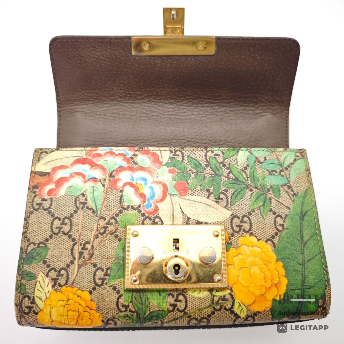 GUCCI Tian Padlock 2Way Hand Bag 499487 Floral GG Supreme【ImportFeeFREE】