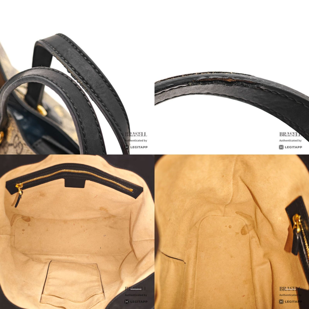 GUCCI GG Supreme Bee 2Way Hand Shoulder Bag 473887 【ImportFeeFREE】