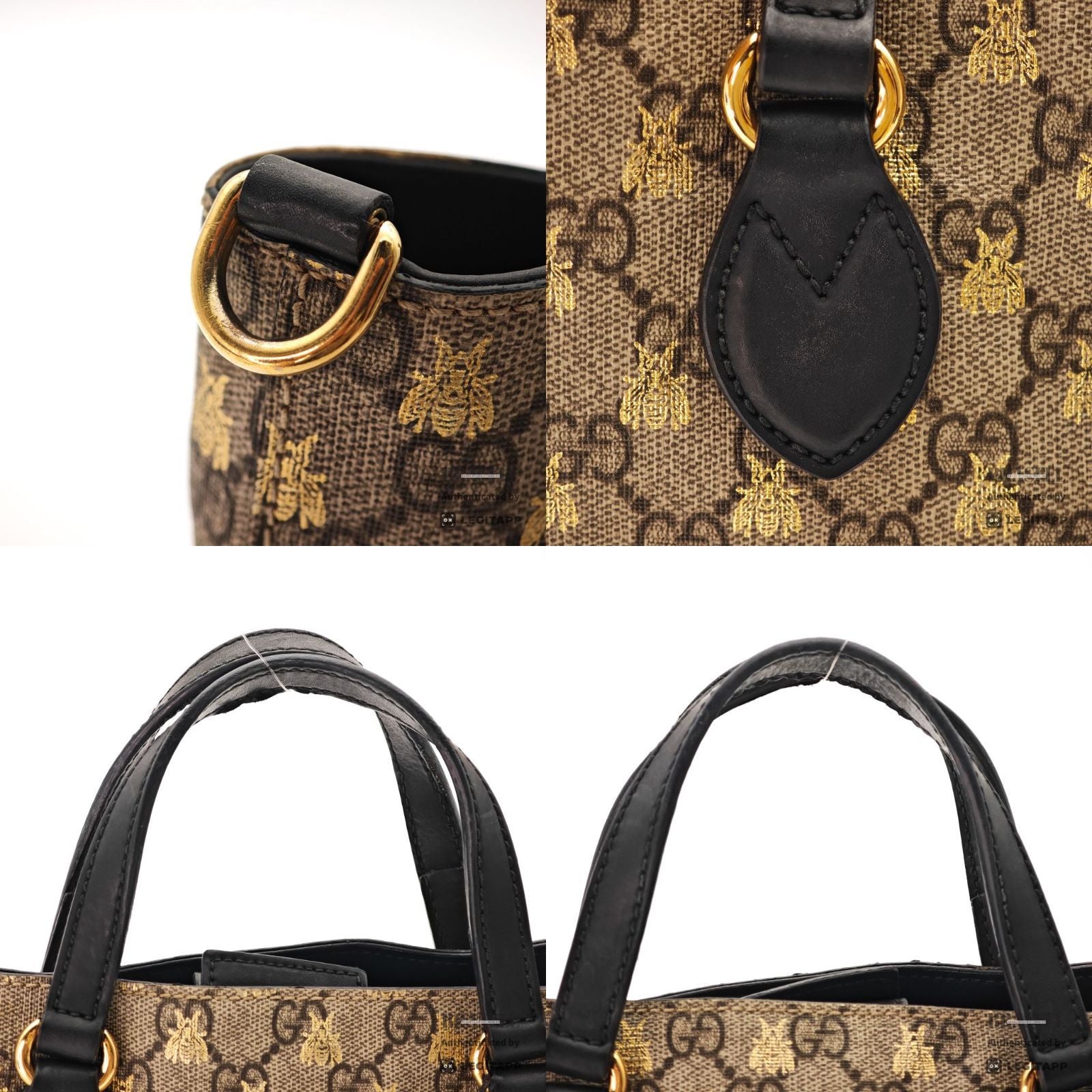GUCCI GG Supreme Bee 2Way Hand Shoulder Bag 473887 【ImportFeeFREE】