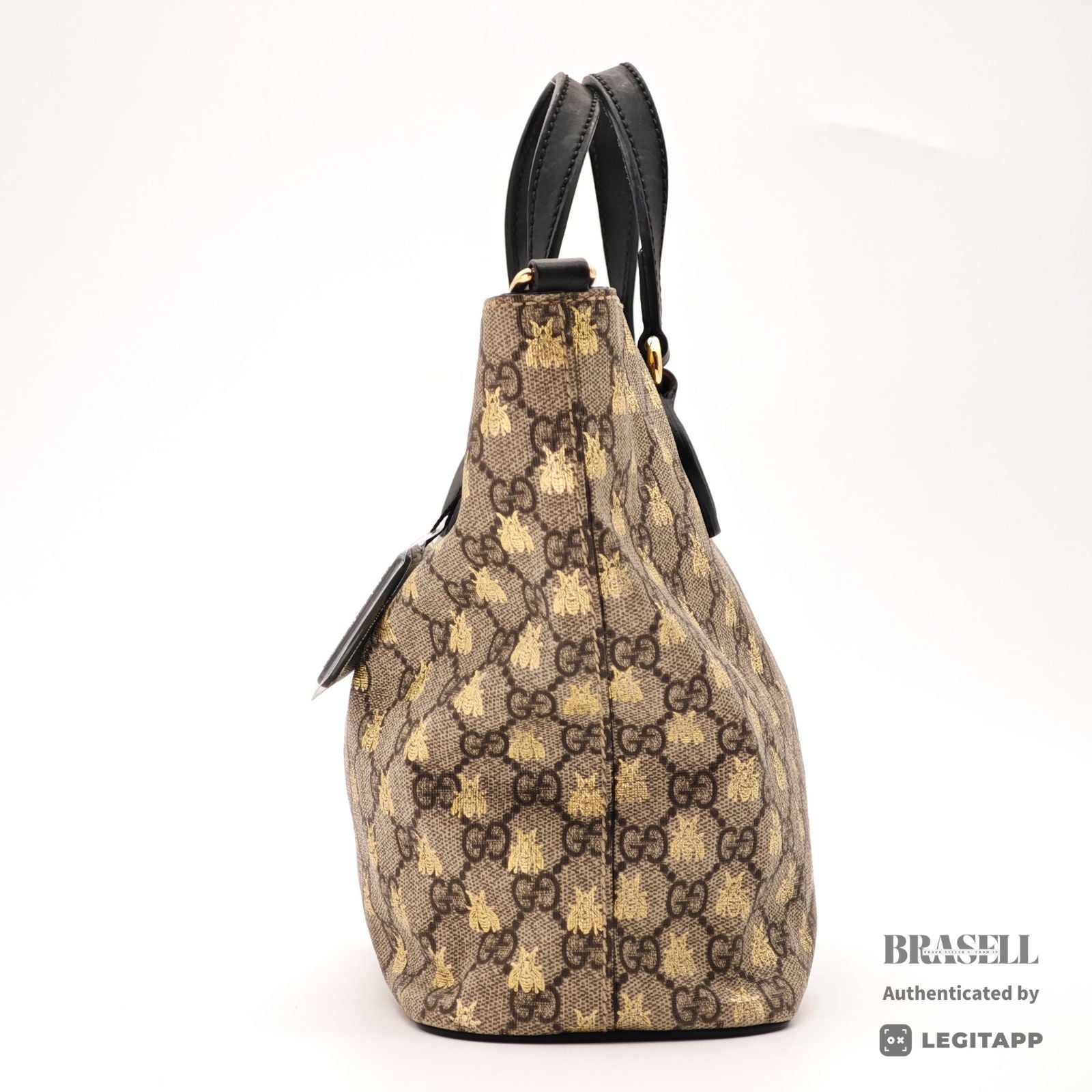GUCCI GG Supreme Bee 2Way Hand Shoulder Bag 473887 【ImportFeeFREE】