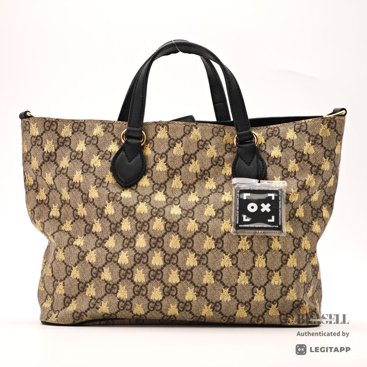 GUCCI GG Supreme Bee 2Way Hand Shoulder Bag 473887 【ImportFeeFREE】