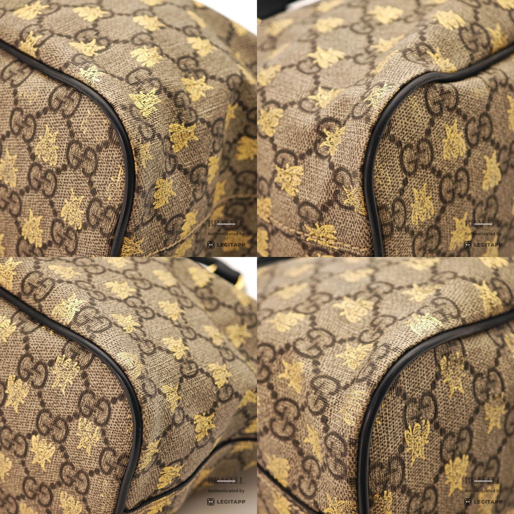 GUCCI GG Supreme Bee 2Way Hand Shoulder Bag 473887 【ImportFeeFREE】