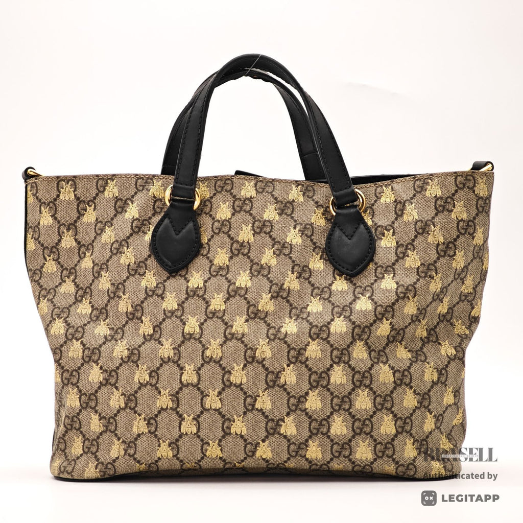 GUCCI GG Supreme Bee 2Way Hand Shoulder Bag 473887 【ImportFeeFREE】