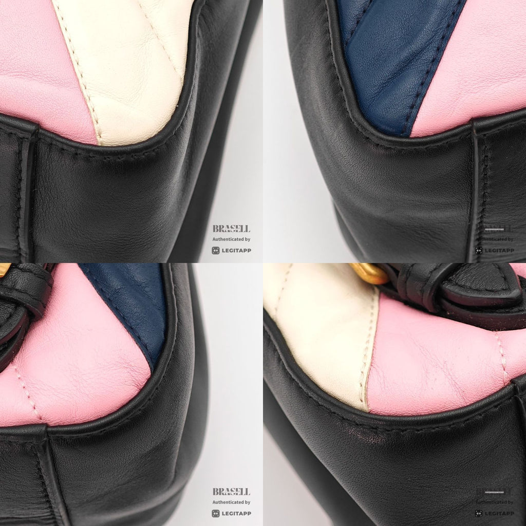 GUCCI Queen Margaret Backpack 476664 Bee Pearl Leather 【ImportFeeFREE】