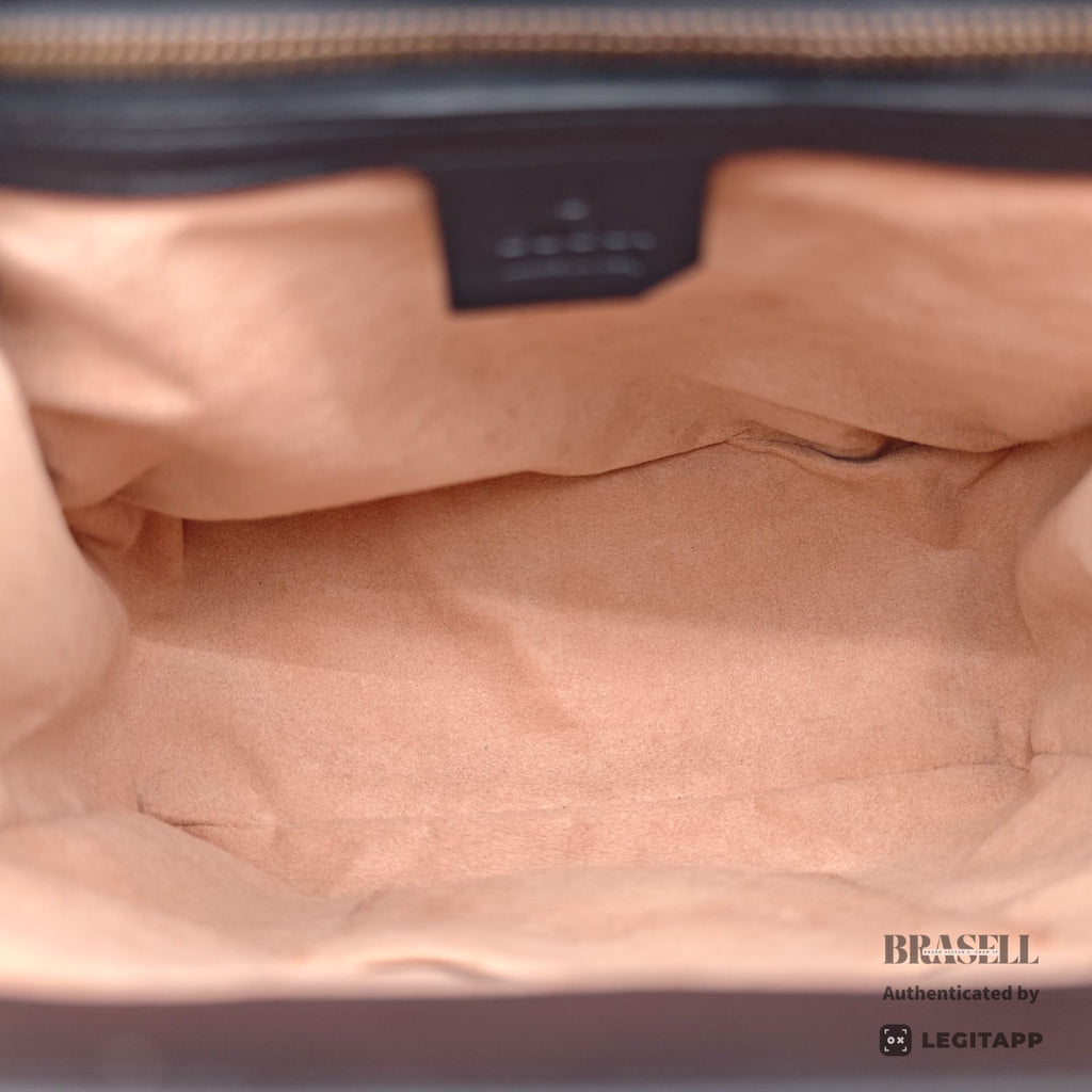 GUCCI Queen Margaret Backpack 476664 Bee Pearl Leather 【ImportFeeFREE】