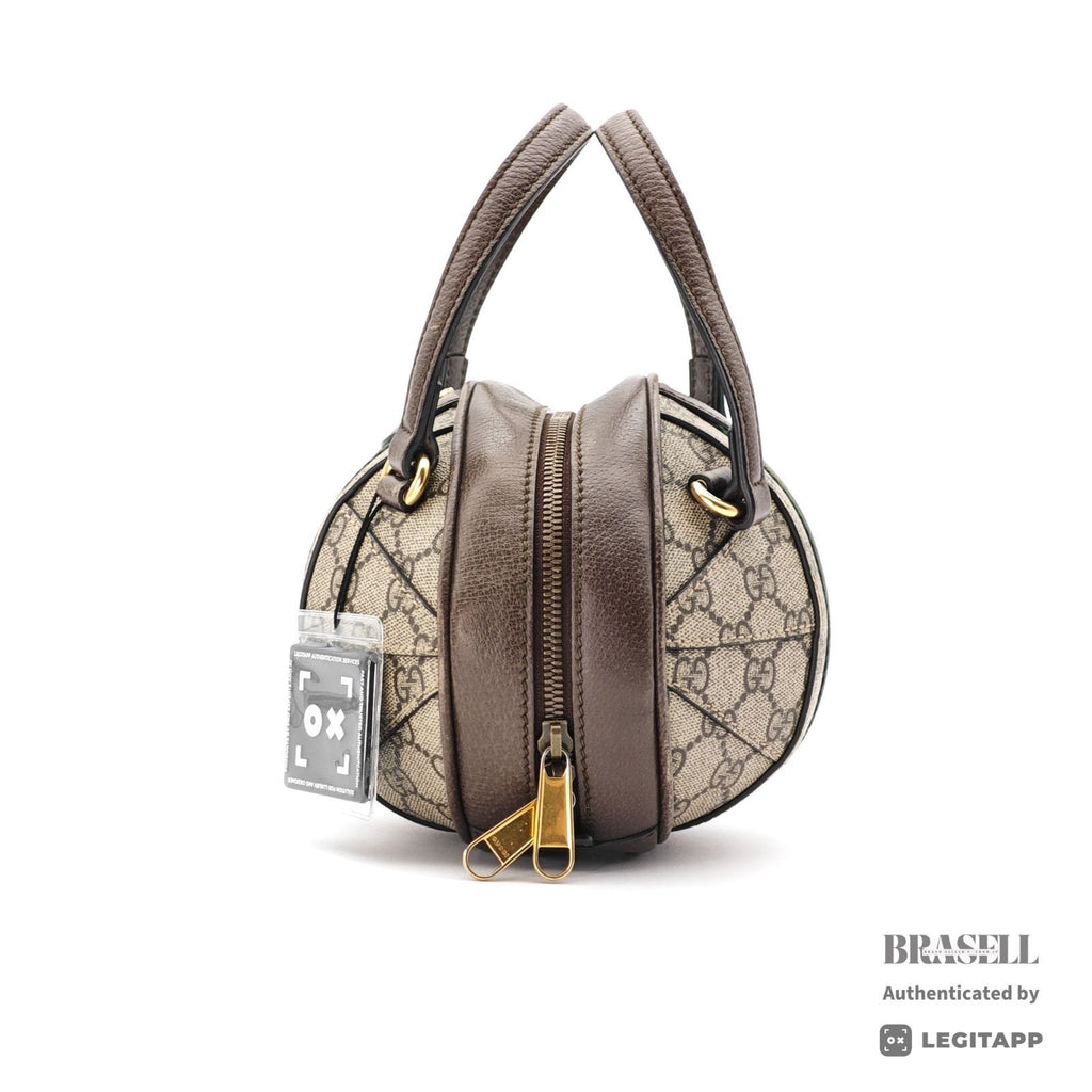 GUCCI Ophidia 574794 Round 2Way Handbag Shoulder Bag Beige【ImportFeeFREE】
