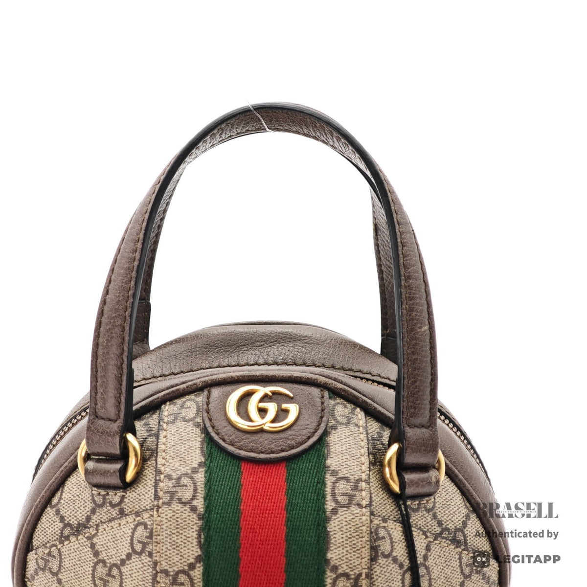 GUCCI Ophidia 574794 Round 2Way Handbag Shoulder Bag Beige【ImportFeeFREE】