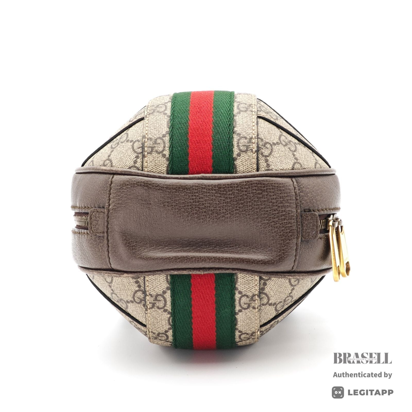 GUCCI Ophidia 574794 Round 2Way Handbag Shoulder Bag Beige【ImportFeeFREE】