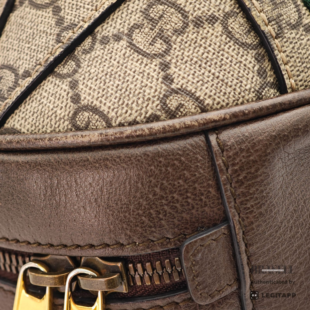 GUCCI Ophidia 574794 Round 2Way Handbag Shoulder Bag Beige【ImportFeeFREE】