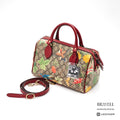 GUCCI Tian 409529 Floral Bird 2Way Handbag Beige Multicolor【ImportFeeFREE】