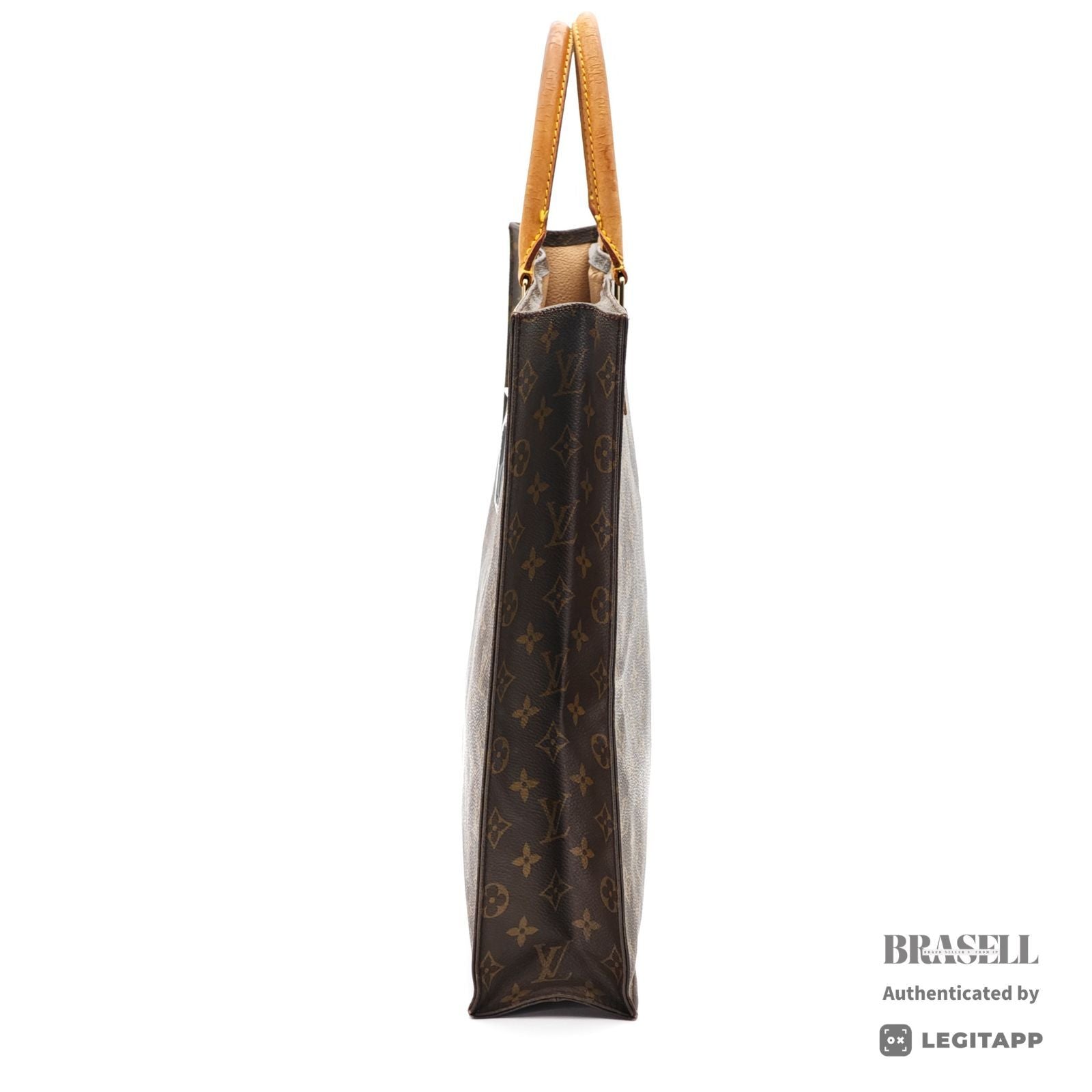 LOUIS VUITTON Sac Plat Tote Bag M40805 Monogram Canvas 【ImportFeeFREE】