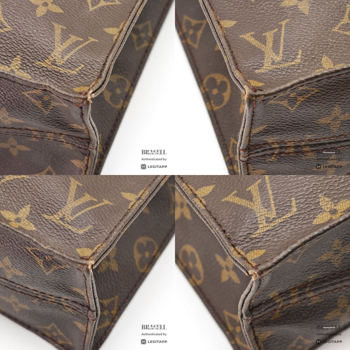 LOUIS VUITTON Sac Plat Tote Bag M40805 Monogram Canvas 【ImportFeeFREE】