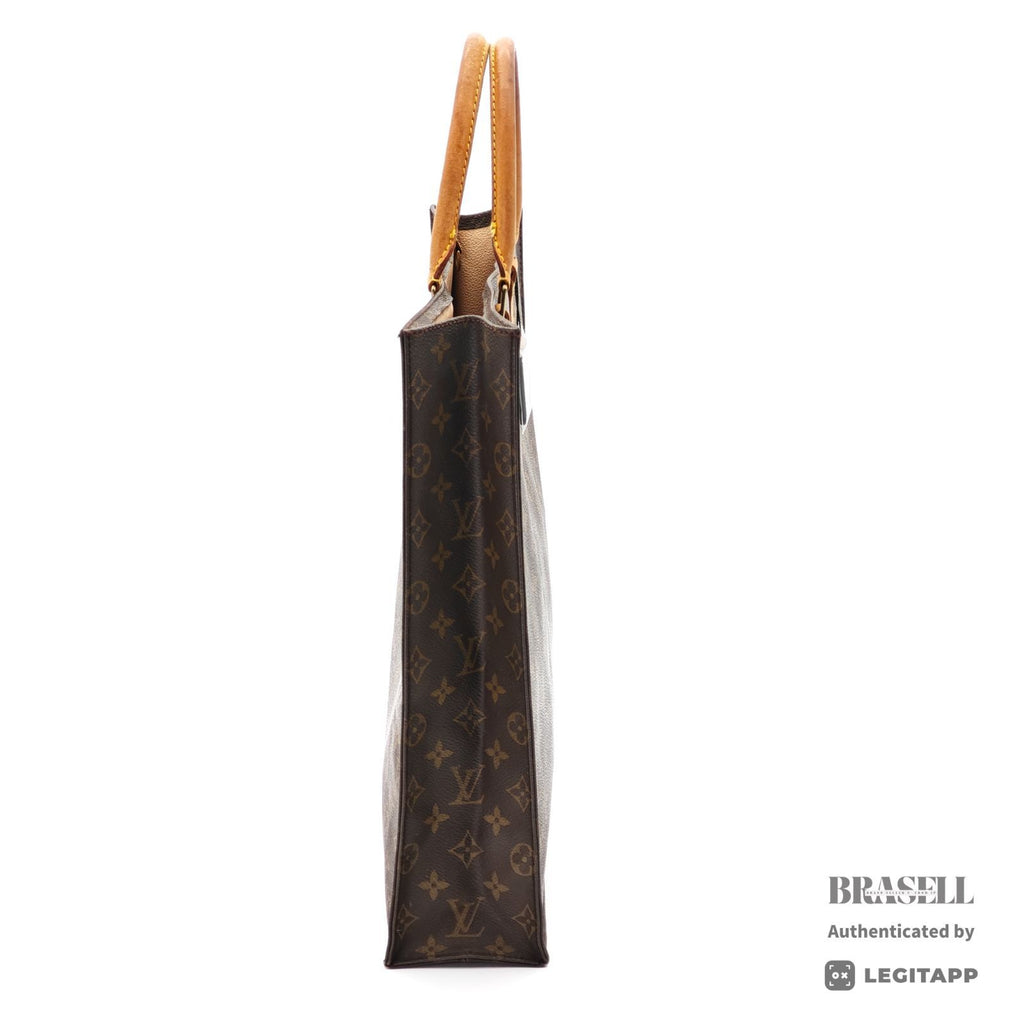 LOUIS VUITTON Sac Plat Tote Bag M40805 Monogram Canvas 【ImportFeeFREE】