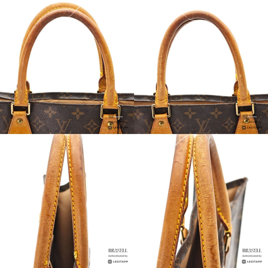 LOUIS VUITTON Sac Plat Tote Bag M40805 Monogram Canvas 【ImportFeeFREE】
