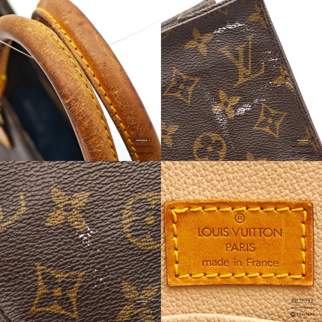LOUIS VUITTON Sac Plat Tote Bag M40805 Monogram Canvas 【ImportFeeFREE】