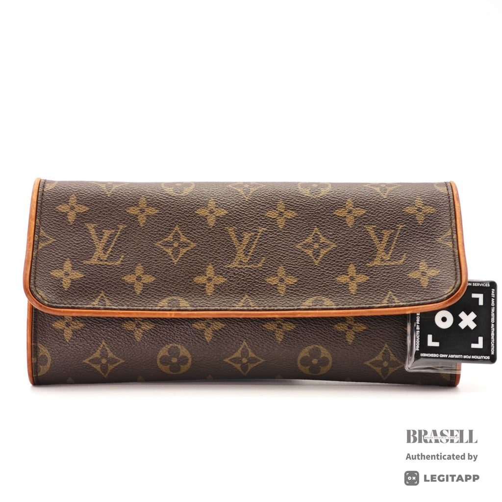 LOUIS VUITTON Pochette Twin M51852 2Way Hand Bag Monogram BN 【ImportFeeFREE】