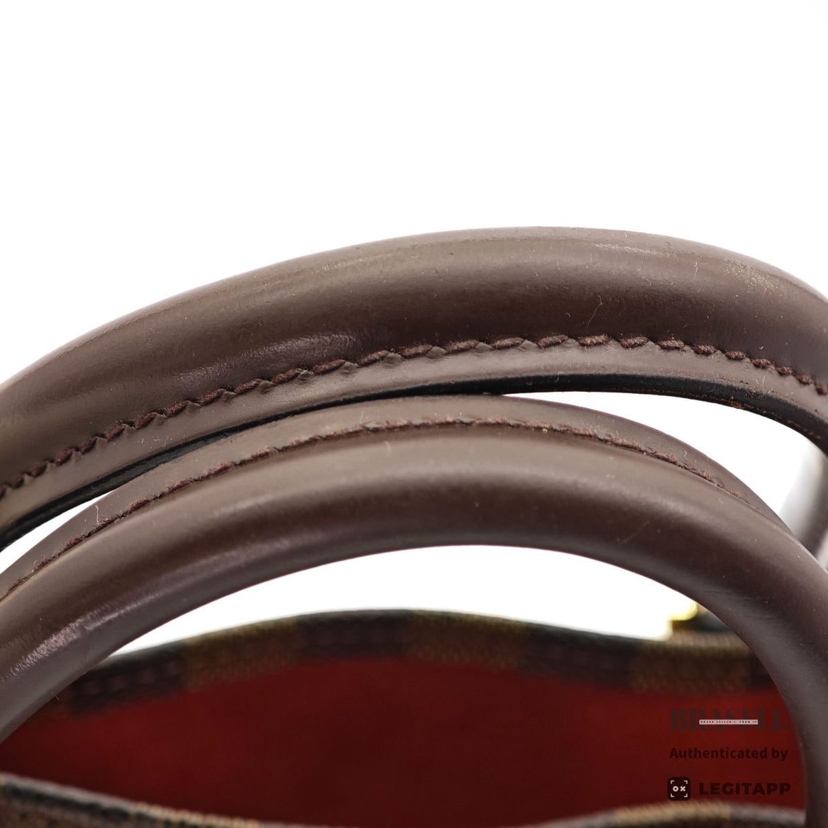 LOUIS VUITTON Sac Plat Hand Tote Bag Damier Ebene Canvas N51140【ImportFeeFREE】