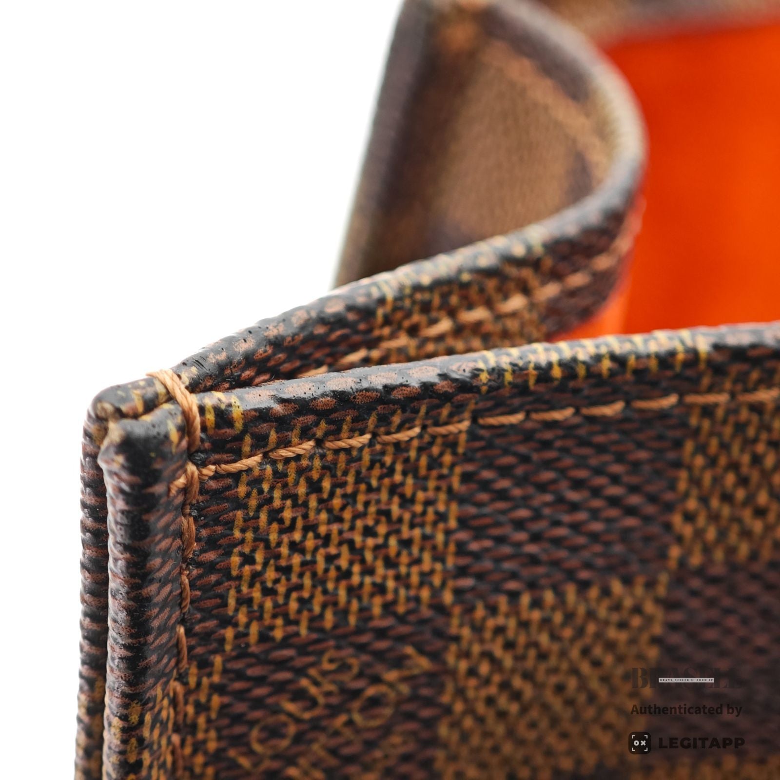 LOUIS VUITTON Sac Plat Hand Tote Bag Damier Ebene Canvas N51140【ImportFeeFREE】