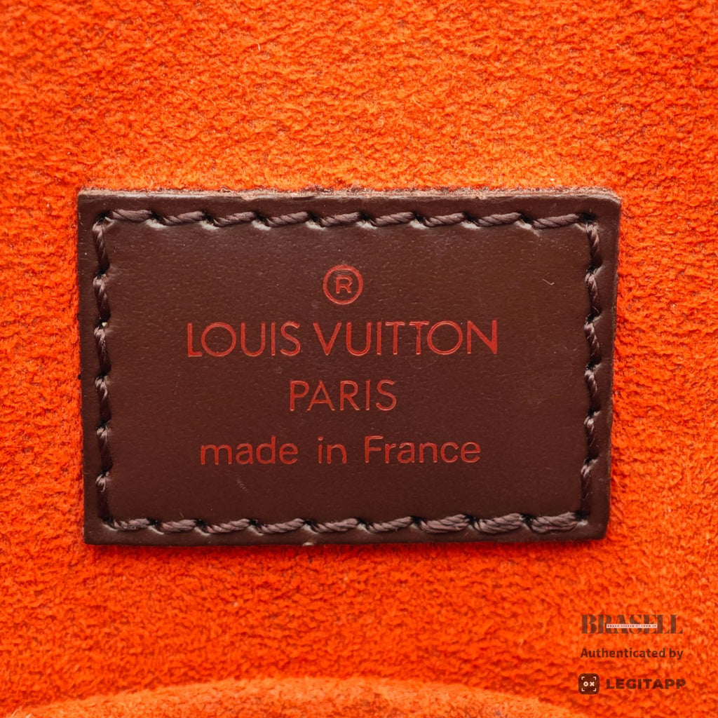 LOUIS VUITTON Sac Plat Hand Tote Bag Damier Ebene Canvas N51140【ImportFeeFREE】