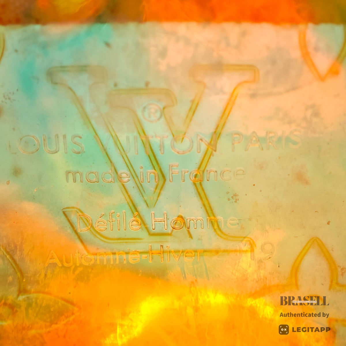 LOUIS VUITTON Pochette Volga Monogram Clear Pouch M55261 Yellow【ImportFeeFREE】