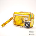 LOUIS VUITTON Pochette Volga Monogram Clear Pouch M55261 Yellow【ImportFeeFREE】