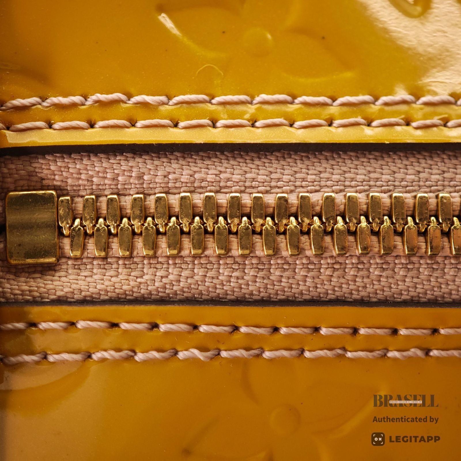 LOUIS VUITTON Vernis Alma PM M91610 Hand Bag Monogram Yellow 【ImportFeeFREE】