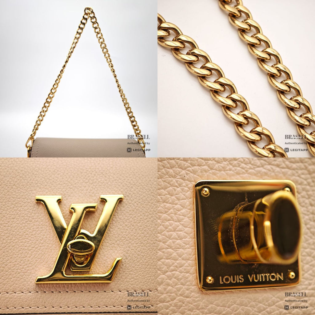 LOUIS VUITTON Lock me Tender Chain 2Way Handbag M58554 Beige 【ImportFeeFREE】