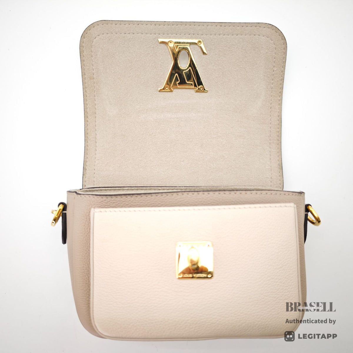 LOUIS VUITTON Lock me Tender Chain 2Way Handbag M58554 Beige 【ImportFeeFREE】