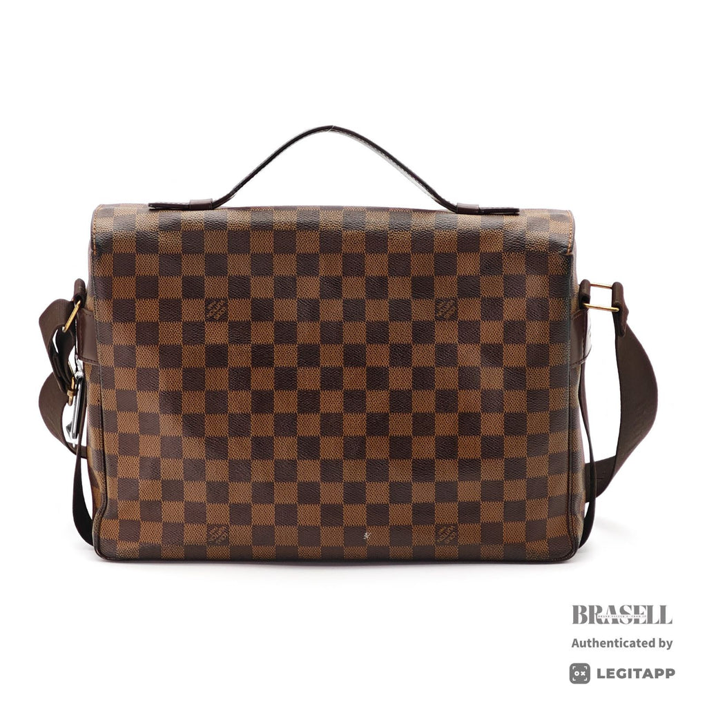 LOUIS VUITTON Damier Broadway 2way Handbag N42270 Brown Canvas 【ImportFeeFREE】