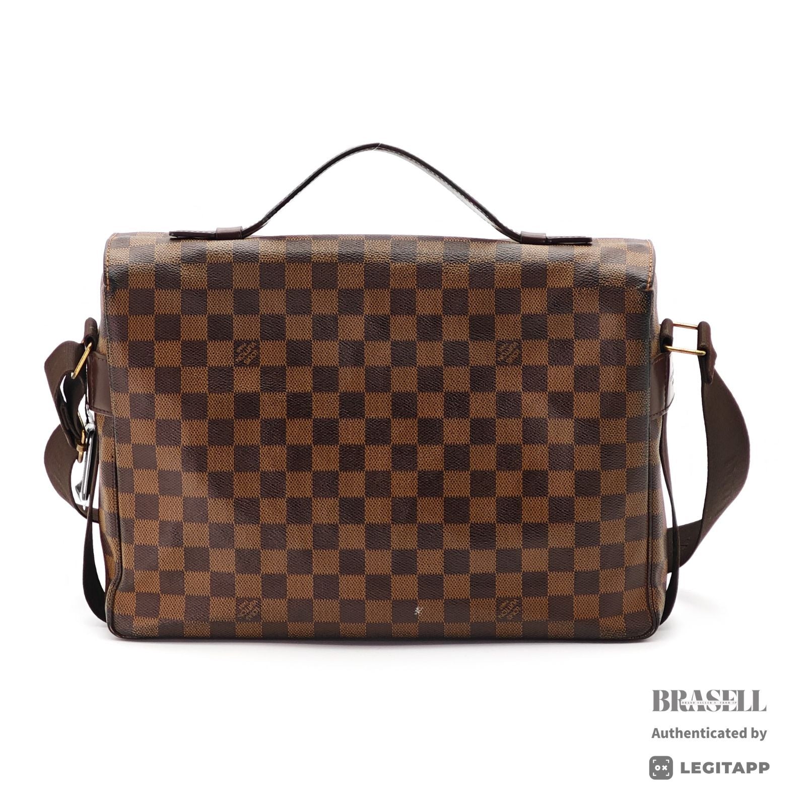 LOUIS VUITTON Damier Broadway 2way Handbag N42270 Brown Canvas 【ImportFeeFREE】
