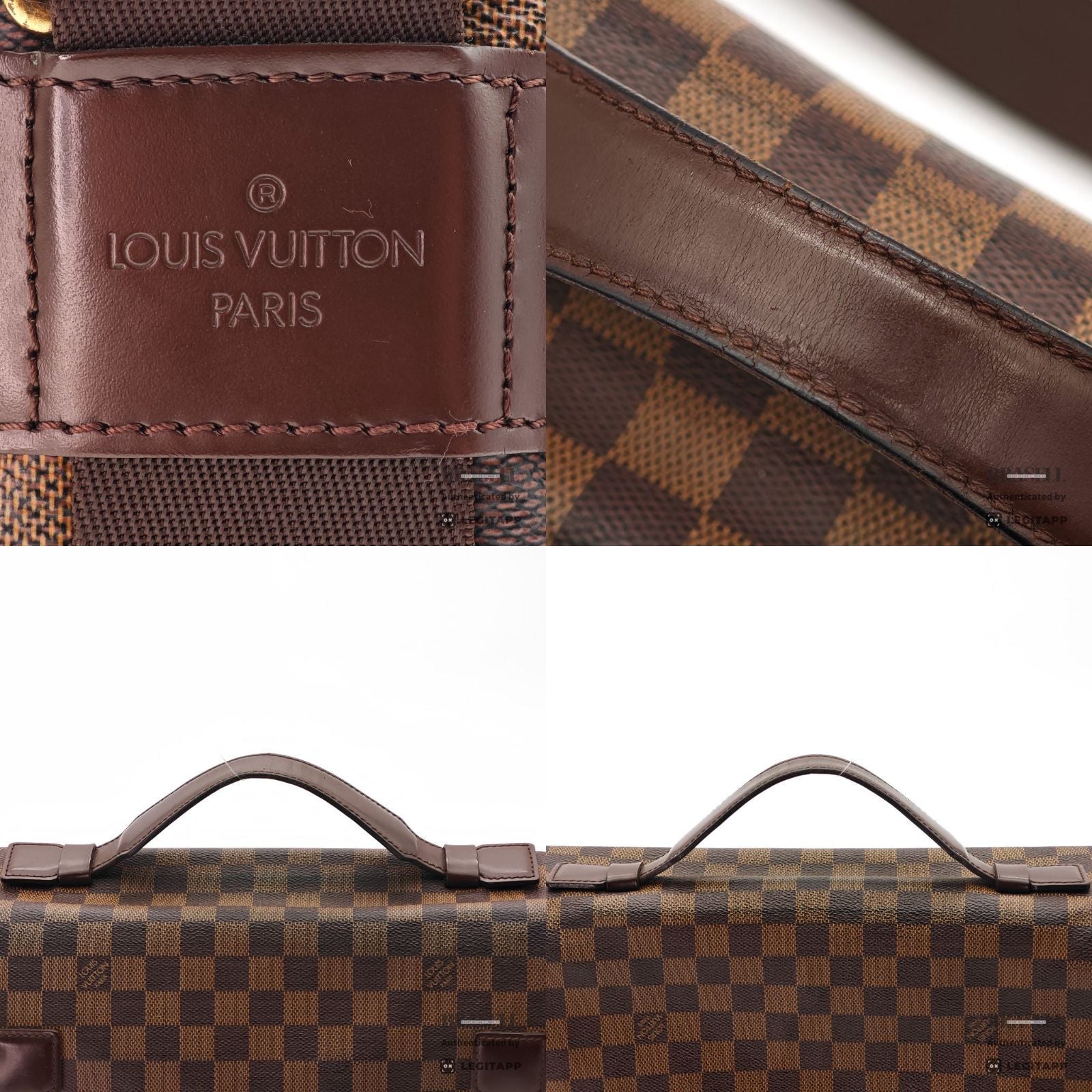 LOUIS VUITTON Damier Broadway 2way Handbag N42270 Brown Canvas 【ImportFeeFREE】