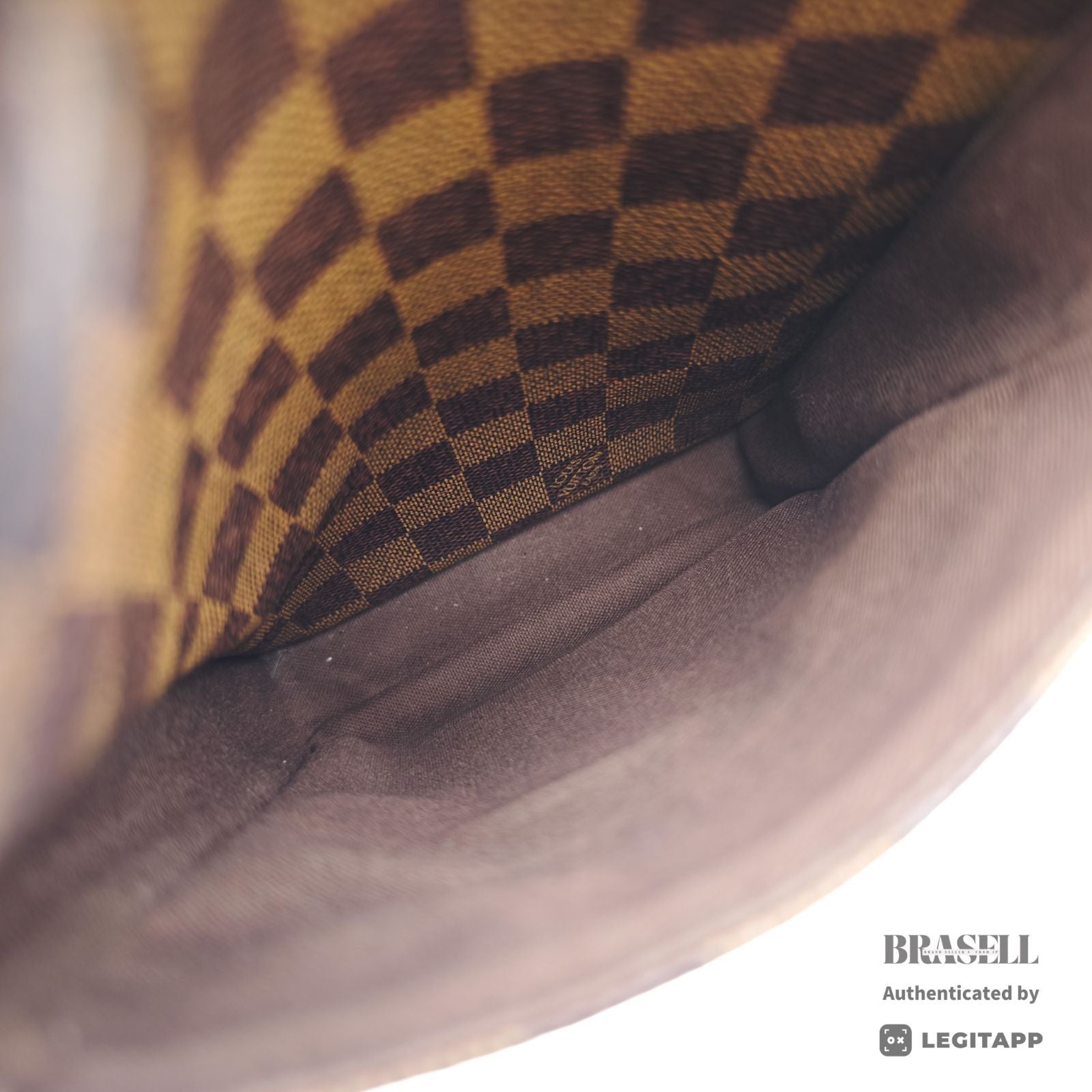 LOUIS VUITTON Damier Broadway 2way Handbag N42270 Brown Canvas 【ImportFeeFREE】