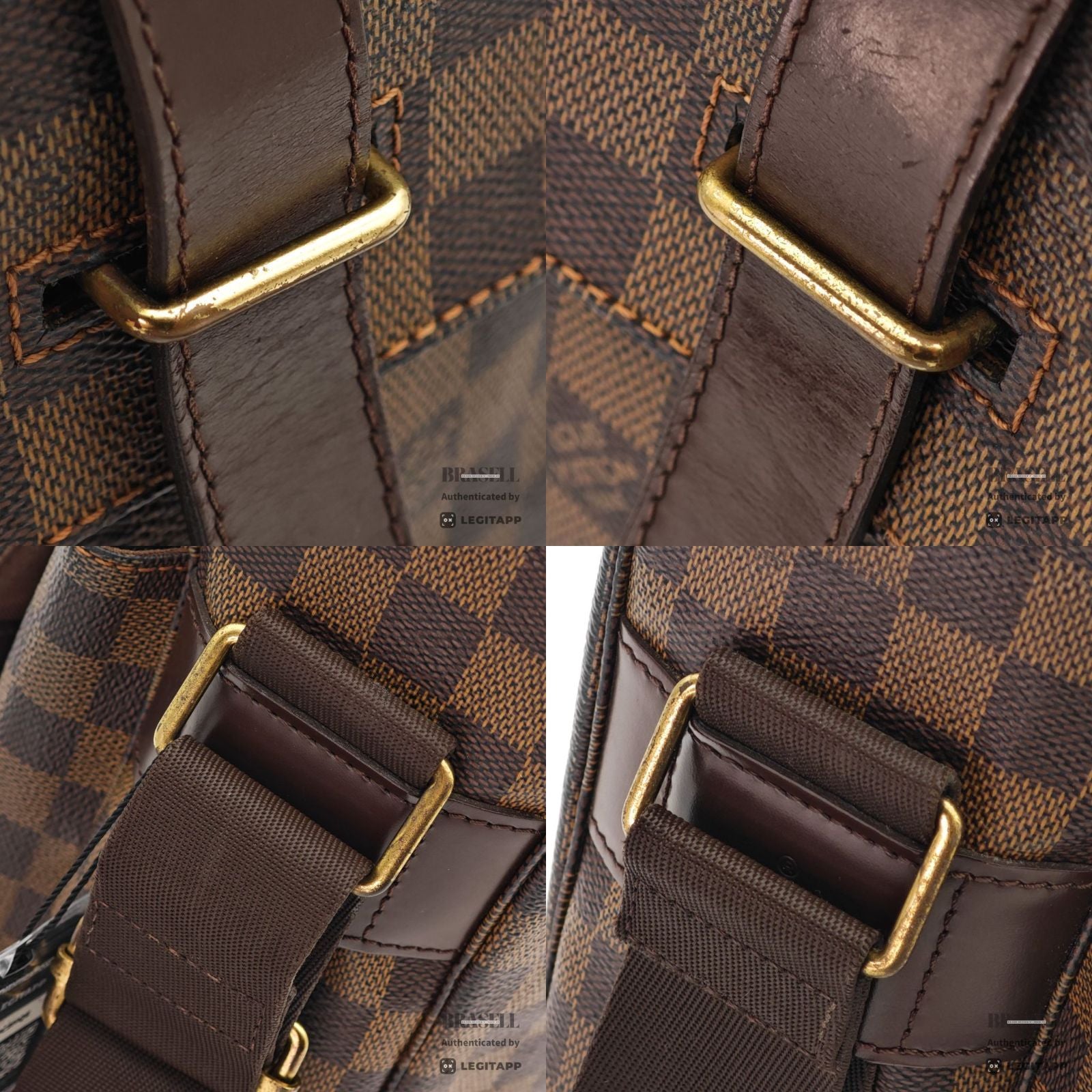 LOUIS VUITTON Damier Broadway 2way Handbag N42270 Brown Canvas 【ImportFeeFREE】
