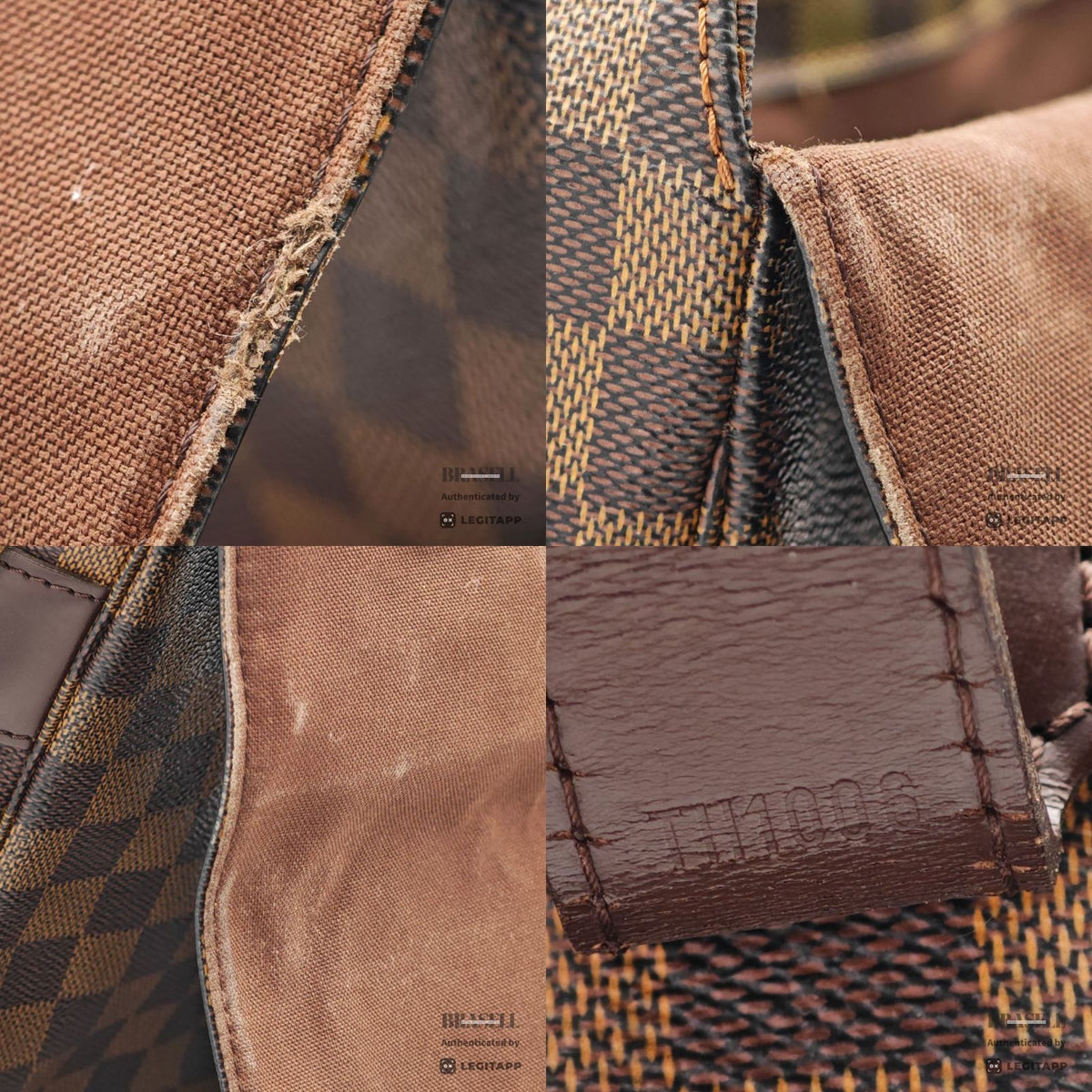 LOUIS VUITTON Damier Broadway 2way Handbag N42270 Brown Canvas 【ImportFeeFREE】