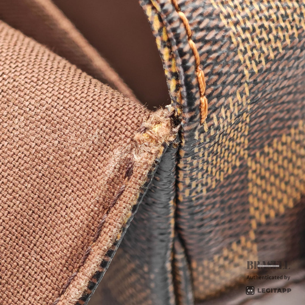 LOUIS VUITTON Damier Broadway 2way Handbag N42270 Brown Canvas 【ImportFeeFREE】