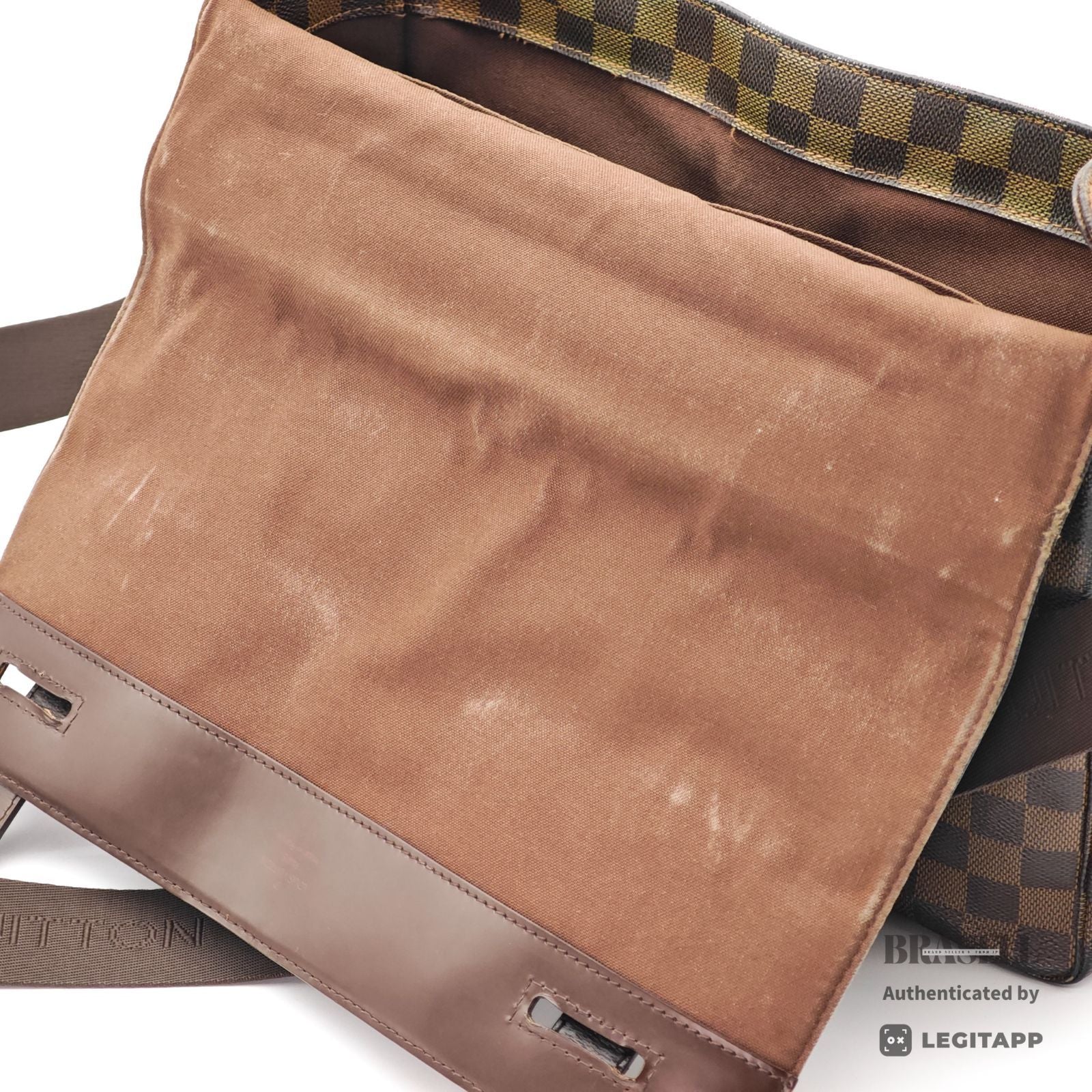 LOUIS VUITTON Damier Broadway 2way Handbag N42270 Brown Canvas 【ImportFeeFREE】