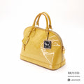 LOUIS VUITTON Vernis Alma PM M90101 Hand Bag Yellow Patent【ImportFeeFREE】