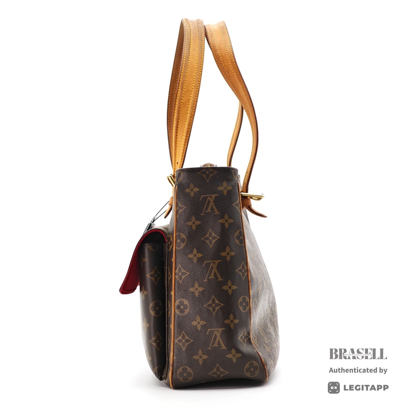LOUIS VUITTON Multiplicite M51162 Large Capacity Handbag Brown 【ImportFeeFREE】