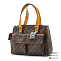 LOUIS VUITTON Multiplicite M51162 Large Capacity Handbag Brown 【ImportFeeFREE】