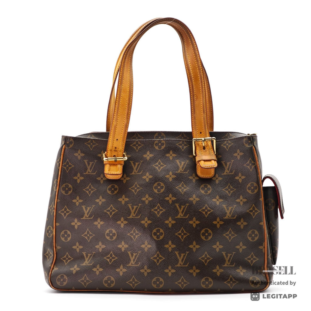 LOUIS VUITTON Multiplicite M51162 Large Capacity Handbag Brown 【ImportFeeFREE】