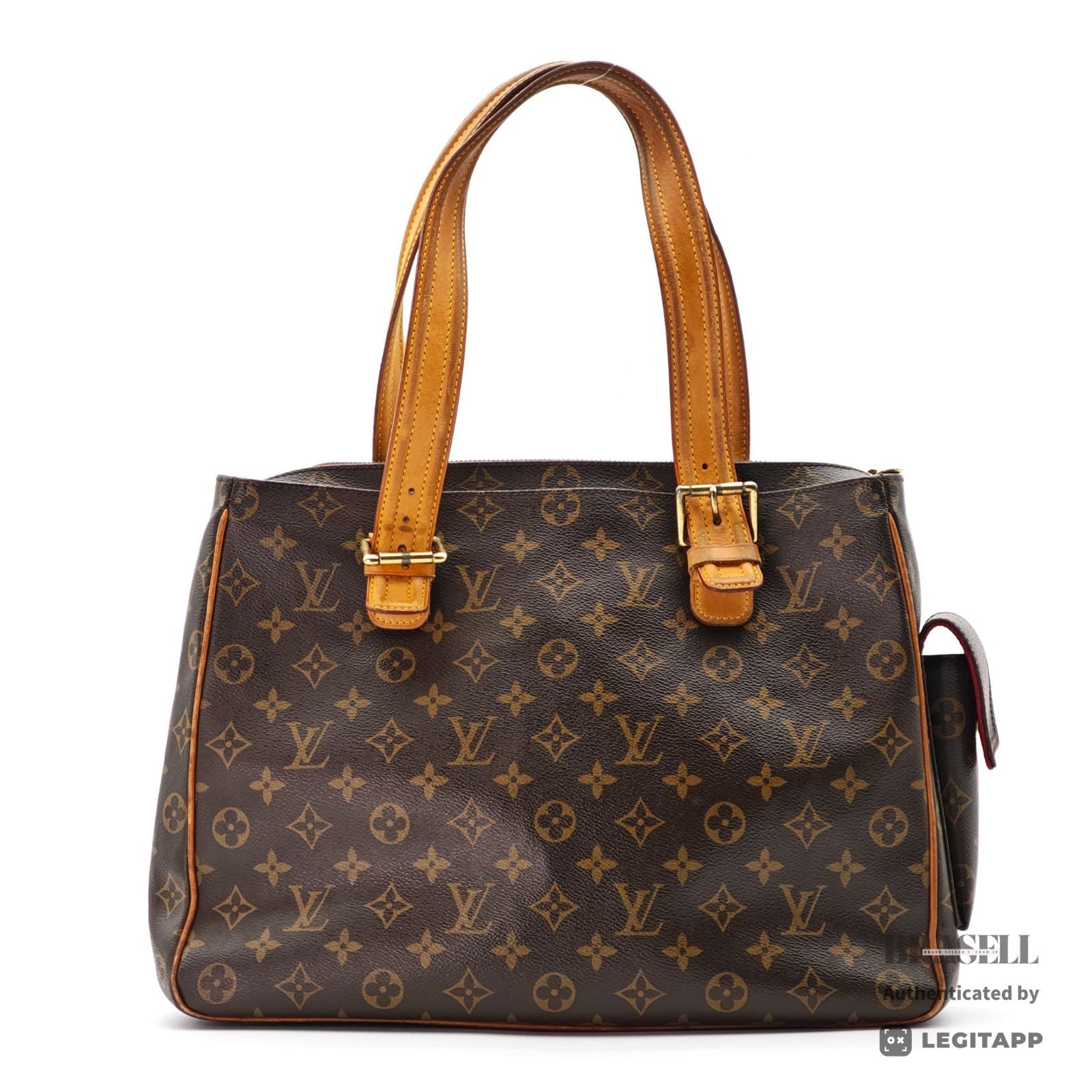 LOUIS VUITTON Multiplicite M51162 Large Capacity Handbag Brown 【ImportFeeFREE】