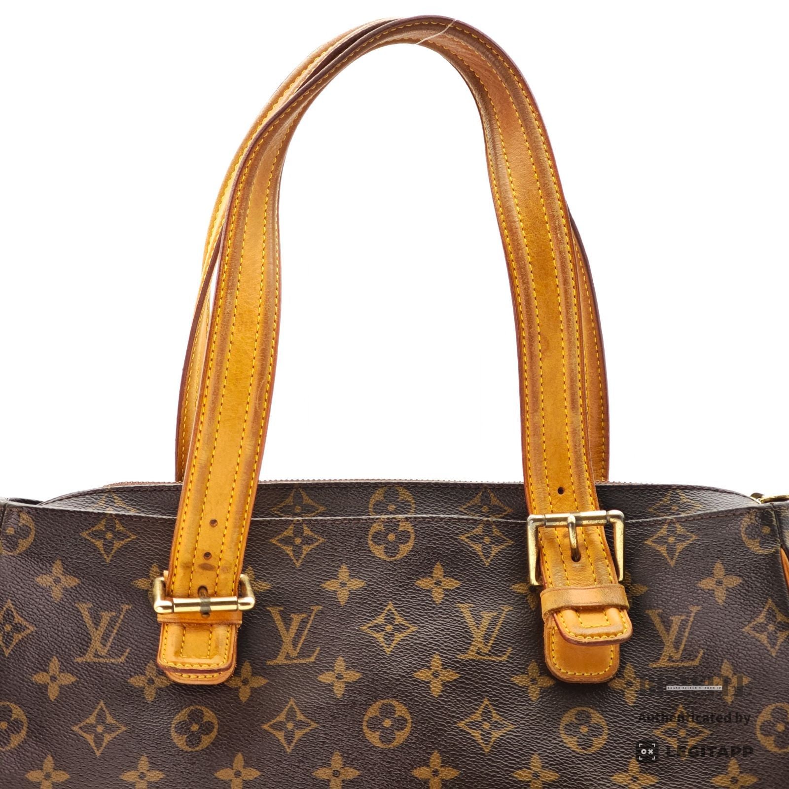 LOUIS VUITTON Multiplicite M51162 Large Capacity Handbag Brown 【ImportFeeFREE】