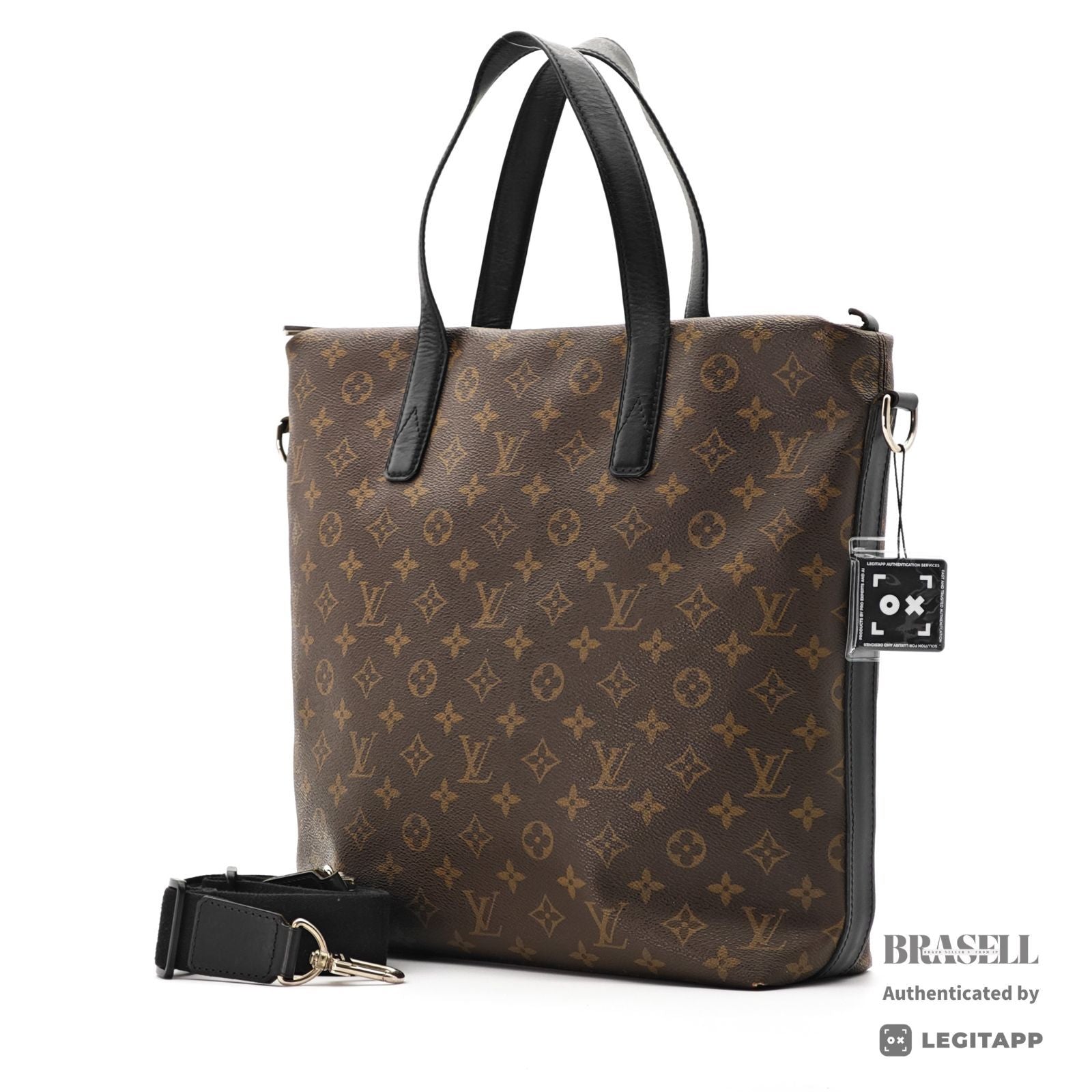 LOUIS VUITTON Monogram Macassar Kitan M40388 2Way Handbag【ImportFeeFREE】