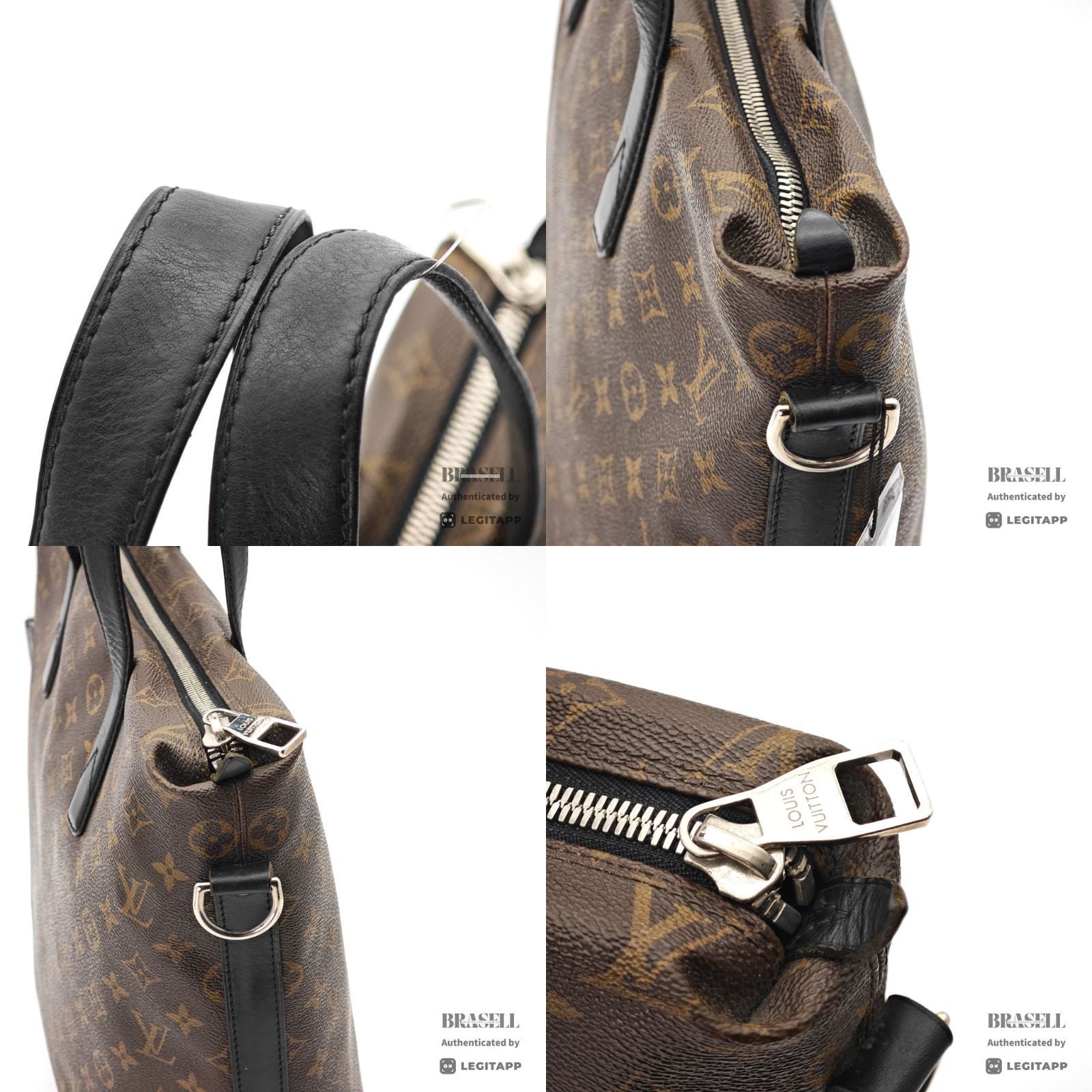 LOUIS VUITTON Monogram Macassar Kitan M40388 2Way Handbag【ImportFeeFREE】