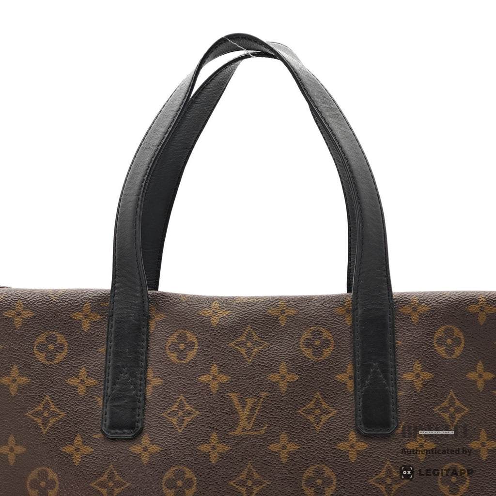LOUIS VUITTON Monogram Macassar Kitan M40388 2Way Handbag【ImportFeeFREE】