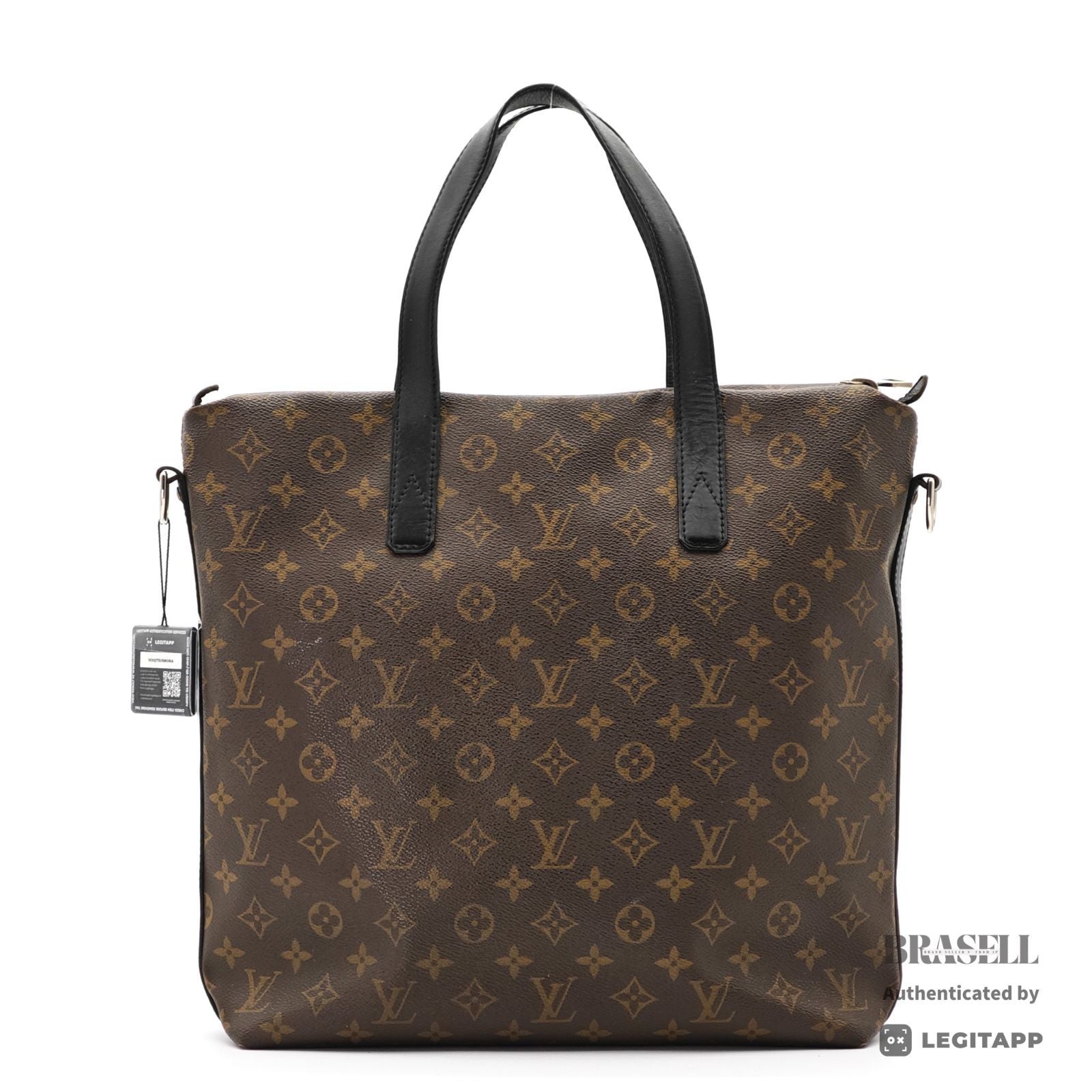 LOUIS VUITTON Monogram Macassar Kitan M40388 2Way Handbag【ImportFeeFREE】