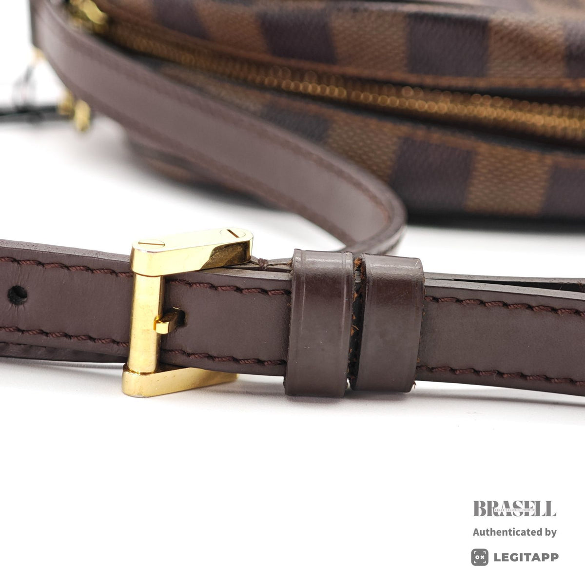 LOUIS VUITTON Damier Ebene Ipanema PM N51294 Shoulder Bag Brown【ImportFeeFREE】